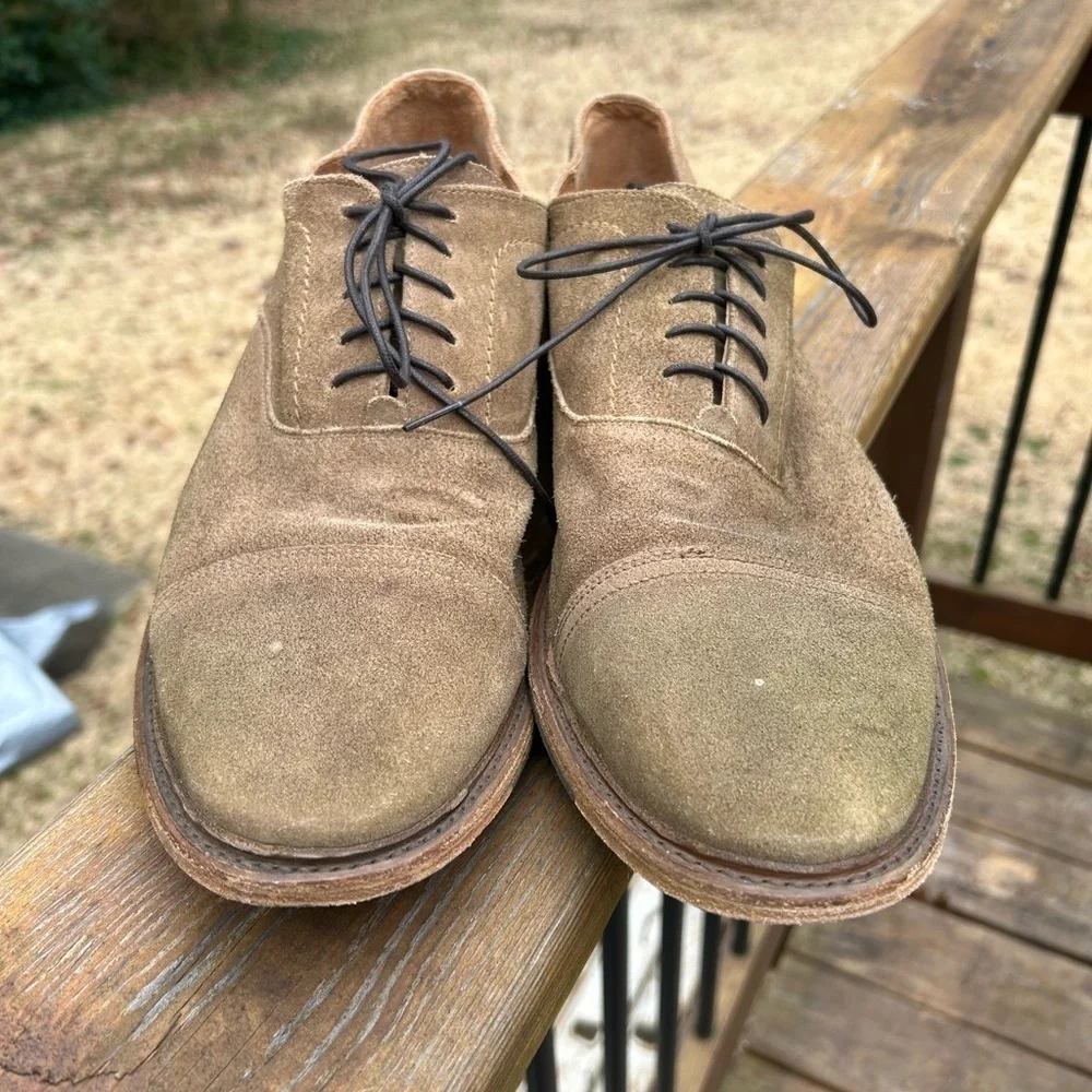 Frye Paul Bal Suede Oxford shoes size 13